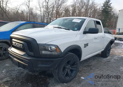 2021 Ram 1500 Classic Warlock 4X4 6'4 Box z USA, uszkodzony, nr VIN 1C6RR7GG1MS562080